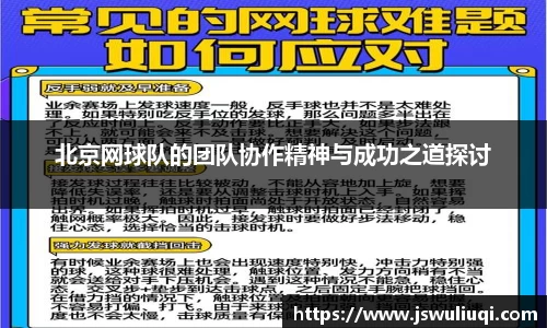 北京网球队的团队协作精神与成功之道探讨